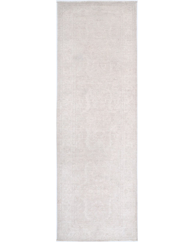 Serenity 3' 1" X 10' 6" Hand Knotted Wool Rug 3' 1" X 10' 6" (94 X 320) / Taupe / Wool
