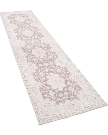 Serenity 2' 7" X 10' 4" Hand Knotted Wool Rug 2' 7" X 10' 4" (79 X 315) / Brown / Wool