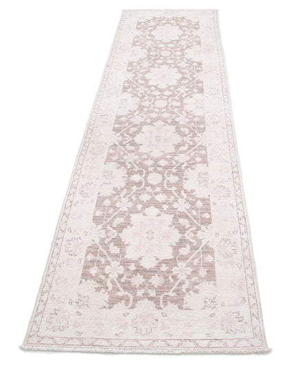 Serenity 2' 7" X 10' 4" Hand Knotted Wool Rug 2' 7" X 10' 4" (79 X 315) / Brown / Wool