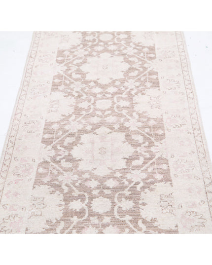 Serenity 2' 7" X 10' 4" Hand Knotted Wool Rug 2' 7" X 10' 4" (79 X 315) / Brown / Wool