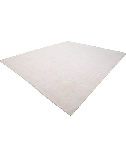Serenity 11' 9" X 14' 6" Hand Knotted Wool Rug 11' 9" X 14' 6" (358 X 442) / Ivory / Wool