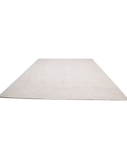 Serenity 11' 9" X 14' 6" Hand Knotted Wool Rug 11' 9" X 14' 6" (358 X 442) / Ivory / Wool