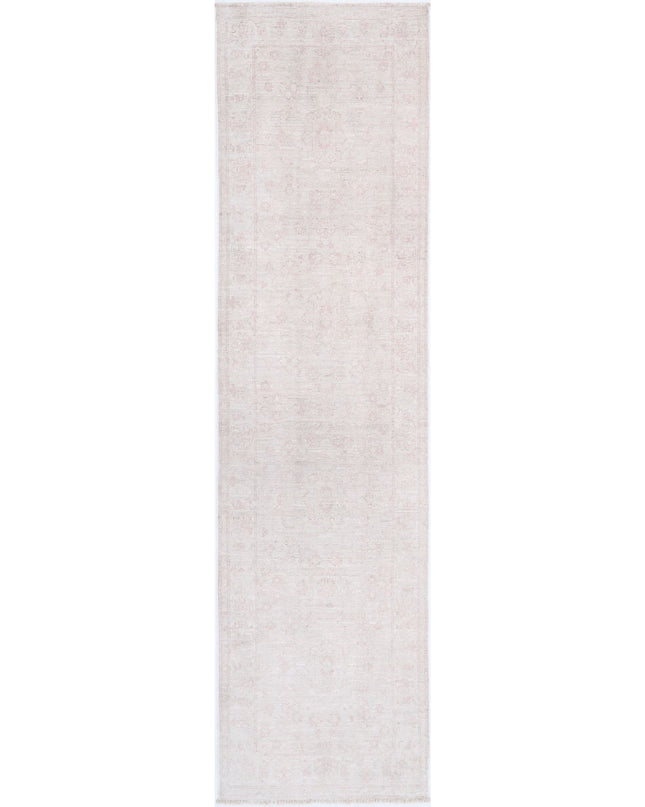 Serenity 2' 5" X 9' 9" Hand Knotted Wool Rug 2' 5" X 9' 9" (74 X 297) / Ivory / Wool