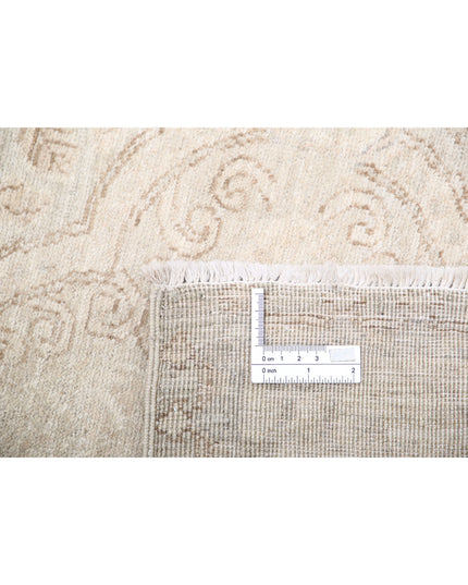 Serenity 3' 0" X 10' 1" Hand Knotted Wool Rug 3' 0" X 10' 1" (91 X 307) / Grey / Wool