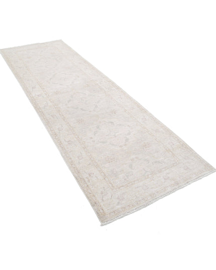 Serenity 3' 4" X 9' 10" Hand Knotted Wool Rug 3' 4" X 9' 10" (101 X 300) / Ivory / Wool