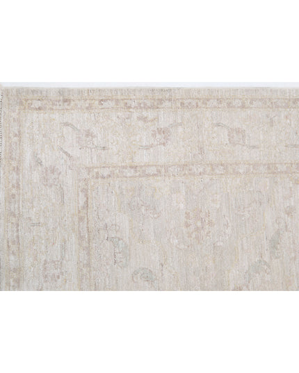 Serenity 3' 4" X 9' 10" Hand Knotted Wool Rug 3' 4" X 9' 10" (101 X 300) / Ivory / Wool