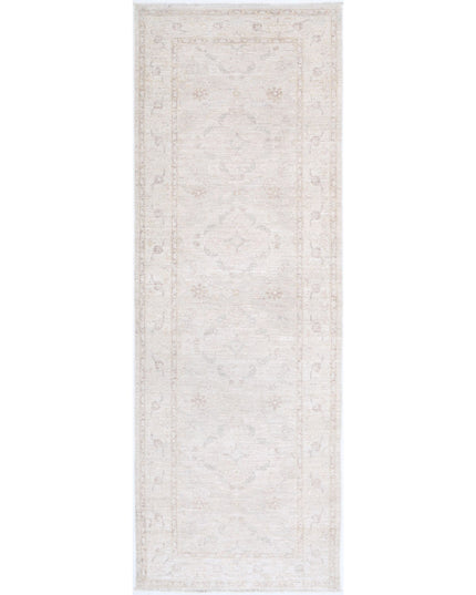 Serenity 3' 4" X 9' 10" Hand Knotted Wool Rug 3' 4" X 9' 10" (101 X 300) / Ivory / Wool