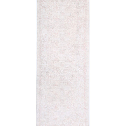 Serenity 2' 8" X 7' 9" Hand Knotted Wool Rug 2' 8" X 7' 9" (81 X 236) / Ivory / Wool