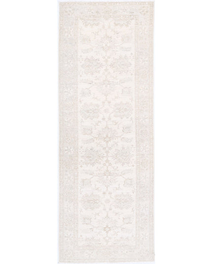 Serenity 2' 7" X 8' 0" Hand Knotted Wool Rug 2' 7" X 8' 0" (79 X 244) / Ivory / Wool