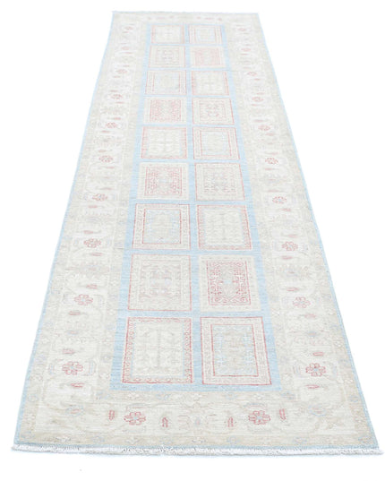 Serenity 2' 7" X 9' 6" Hand Knotted Wool Rug 2' 7" X 9' 6" (79 X 290) / Blue / Wool