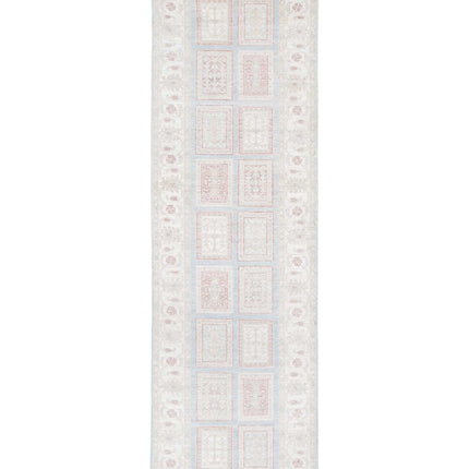 Serenity 2' 7" X 9' 6" Hand Knotted Wool Rug 2' 7" X 9' 6" (79 X 290) / Blue / Wool