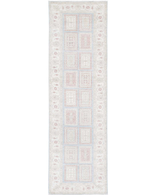 Serenity 2' 7" X 9' 6" Hand Knotted Wool Rug 2' 7" X 9' 6" (79 X 290) / Blue / Wool