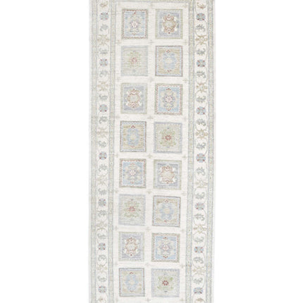 Serenity 2' 6" X 7' 11" Hand Knotted Wool Rug 2' 6" X 7' 11" (76 X 241) / Ivory / Wool