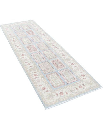Serenity 2' 9" X 7' 9" Hand Knotted Wool Rug 2' 9" X 7' 9" (84 X 236) / Blue / Wool