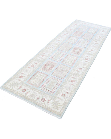 Serenity 2' 9" X 7' 9" Hand Knotted Wool Rug 2' 9" X 7' 9" (84 X 236) / Blue / Wool