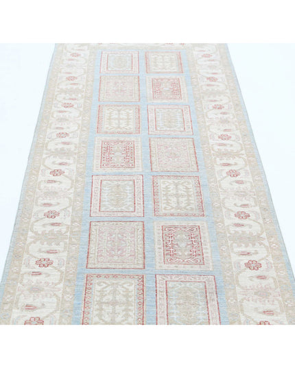 Serenity 2' 9" X 7' 9" Hand Knotted Wool Rug 2' 9" X 7' 9" (84 X 236) / Blue / Wool