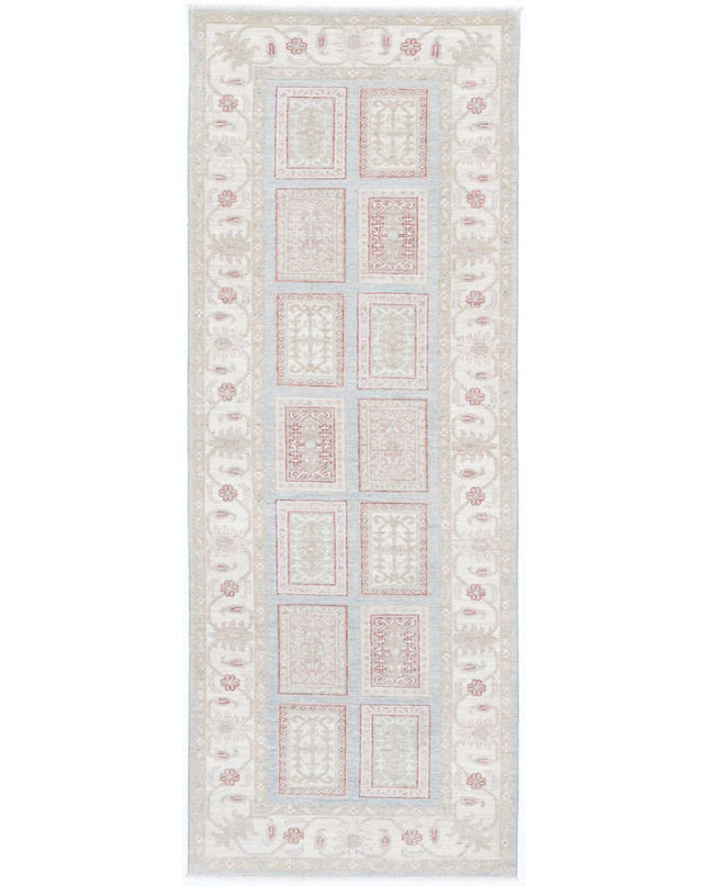 Serenity 2' 9" X 7' 9" Hand Knotted Wool Rug 2' 9" X 7' 9" (84 X 236) / Blue / Wool