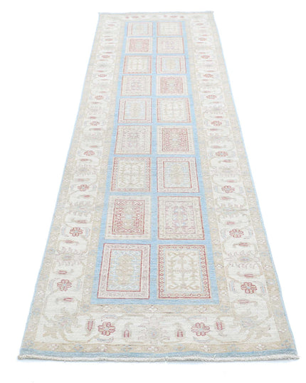 Serenity 2' 7" X 10' 1" Hand Knotted Wool Rug 2' 7" X 10' 1" (79 X 307) / Blue / Wool