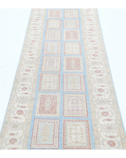 Serenity 2' 7" X 10' 1" Hand Knotted Wool Rug 2' 7" X 10' 1" (79 X 307) / Blue / Wool