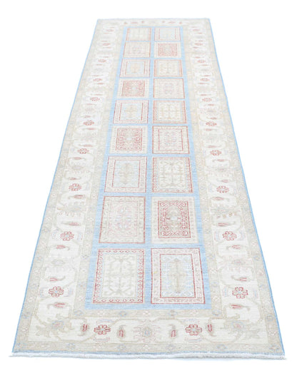 Serenity 2' 7" X 10' 1" Hand Knotted Wool Rug 2' 7" X 10' 1" (79 X 307) / Blue / Wool
