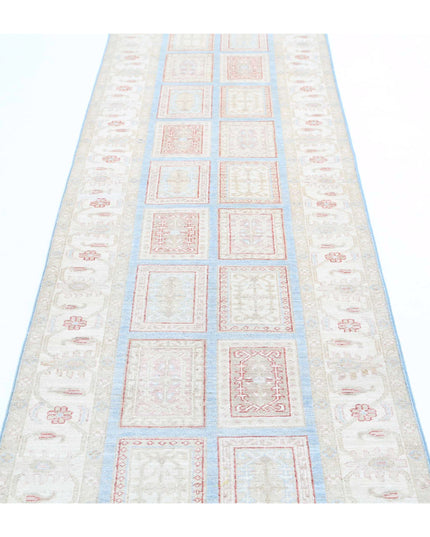 Serenity 2' 7" X 10' 1" Hand Knotted Wool Rug 2' 7" X 10' 1" (79 X 307) / Blue / Wool