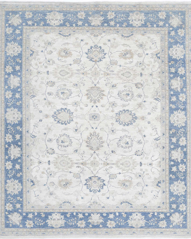 Serenity 8' 0" X 9' 4" Hand Knotted Wool Rug 8' 0" X 9' 4" (244 X 284) / Ivory / Wool