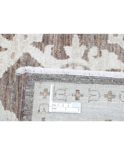 Serenity 6' 7" X 12' 4" Hand Knotted Wool Rug 6' 7" X 12' 4" (201 X 376) / Brown / Wool