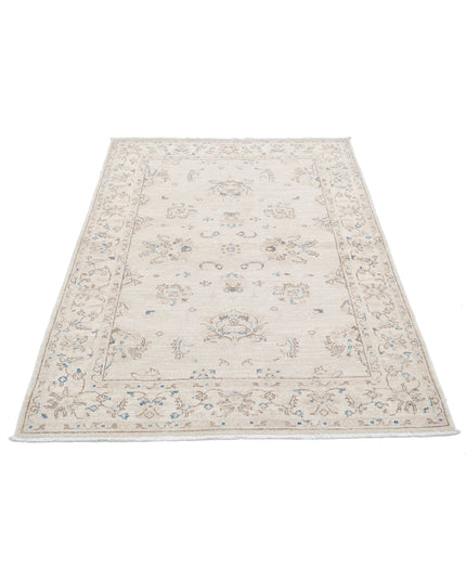 Serenity 3' 10" X 5' 9" Hand Knotted Wool Rug 3' 10" X 5' 9" (117 X 175) / Grey / Wool