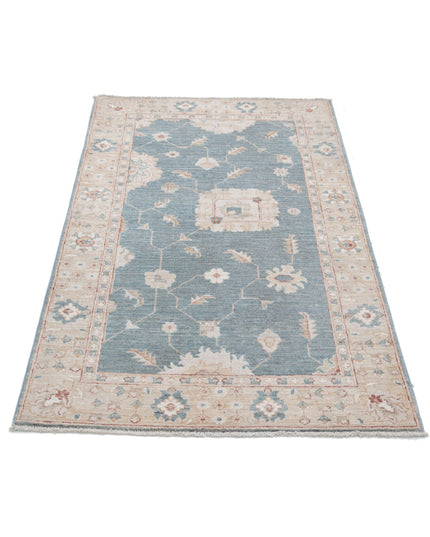 Serenity 3' 0" X 5' 1" Hand Knotted Wool Rug 3' 0" X 5' 1" (91 X 155) / Grey / Wool