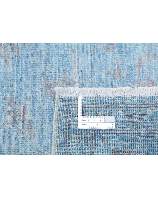 Serenity 4' 1" X 5' 8" Hand Knotted Wool Rug 4' 1" X 5' 8" (124 X 173) / Blue / Wool