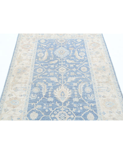 Serenity 4' 2" X 5' 9" Hand Knotted Wool Rug 4' 2" X 5' 9" (127 X 175) / Grey / Wool