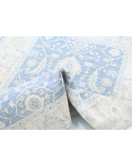 Serenity 4' 2" X 5' 9" Hand Knotted Wool Rug 4' 2" X 5' 9" (127 X 175) / Grey / Wool
