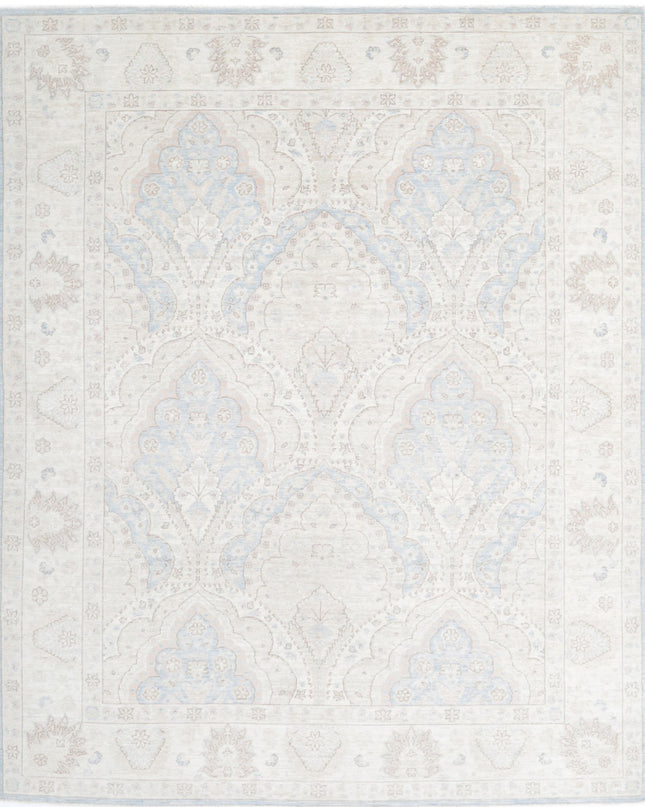 Serenity 8' 0" X 9' 9" Hand Knotted Wool Rug 8' 0" X 9' 9" (244 X 297) / Blue / Wool