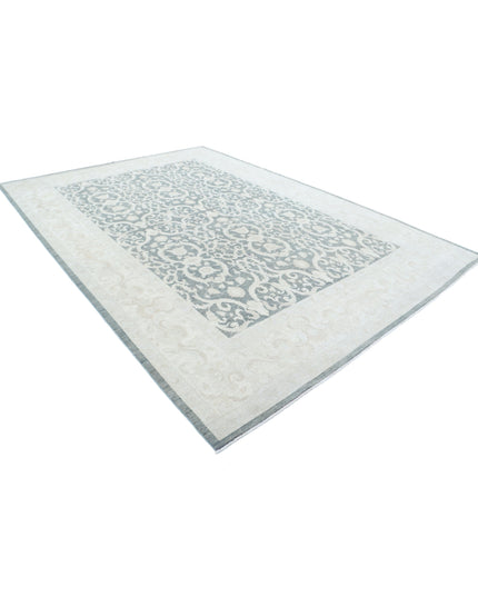 Serenity 8' 9" X 12' 6" Hand Knotted Wool Rug 8' 9" X 12' 6" (267 X 381) / Grey / Wool