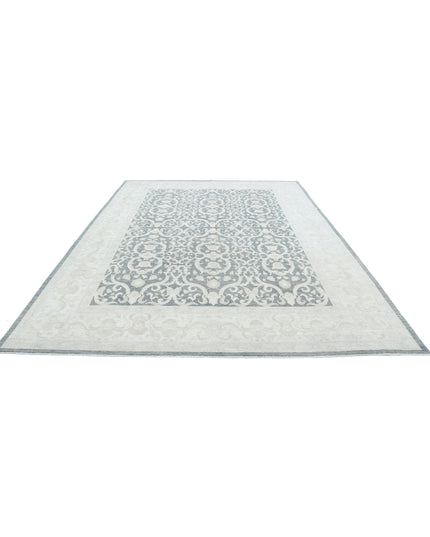 Serenity 8' 9" X 12' 6" Hand Knotted Wool Rug 8' 9" X 12' 6" (267 X 381) / Grey / Wool
