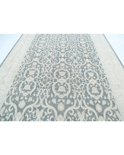 Serenity 8' 9" X 12' 6" Hand Knotted Wool Rug 8' 9" X 12' 6" (267 X 381) / Grey / Wool