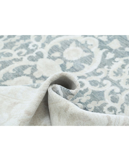 Serenity 8' 9" X 12' 6" Hand Knotted Wool Rug 8' 9" X 12' 6" (267 X 381) / Grey / Wool