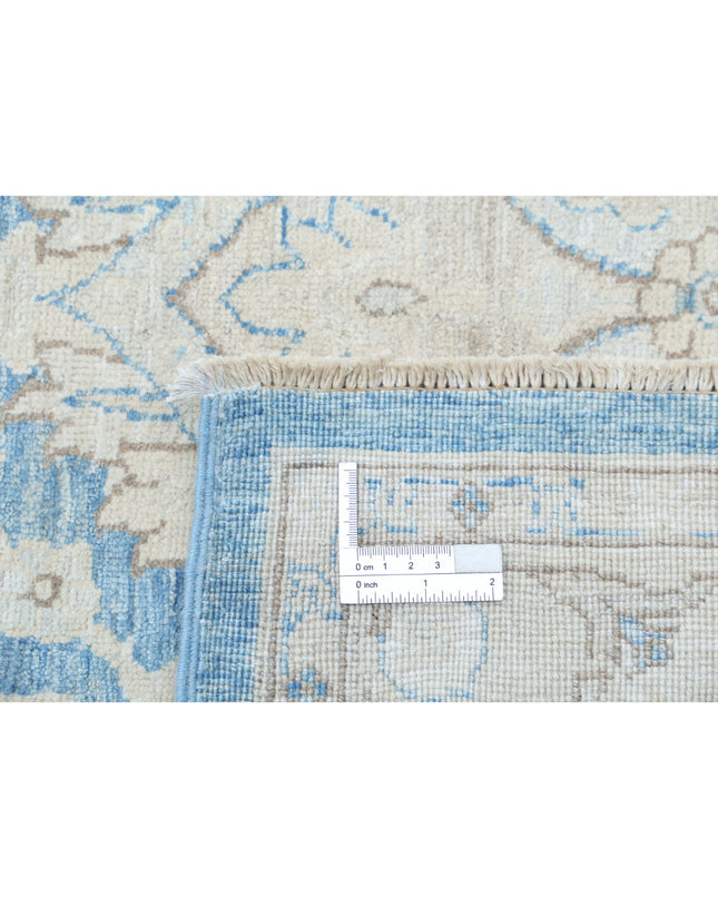 Serenity 9' 2" X 11' 4" Hand Knotted Wool Rug 9' 2" X 11' 4" (280 X 345) / Blue / Wool