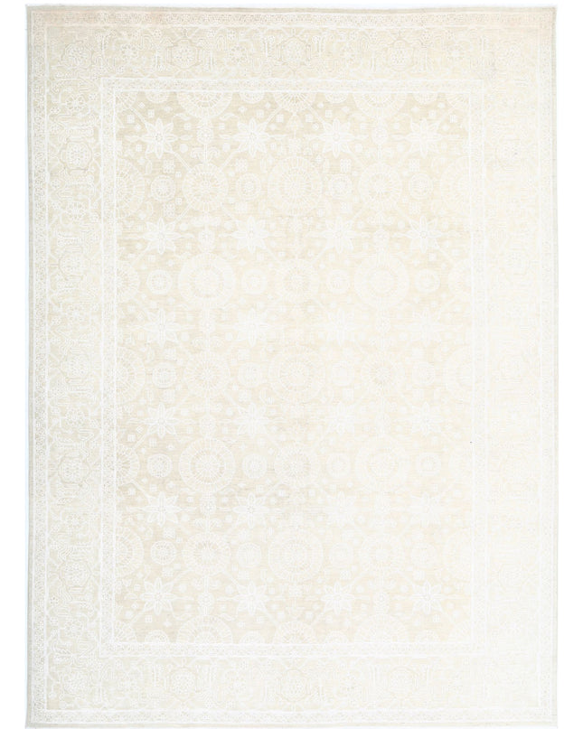 Serenity 8' 11" X 12' 0" Hand Knotted Wool Rug 8' 11" X 12' 0" (272 X 366) / Gold / Wool