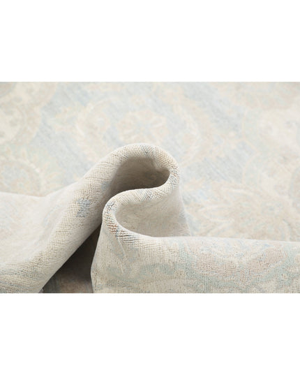 Serenity 9' 3" X 12' 5" Hand Knotted Wool Rug 9' 3" X 12' 5" (282 X 379) / Blue / Wool