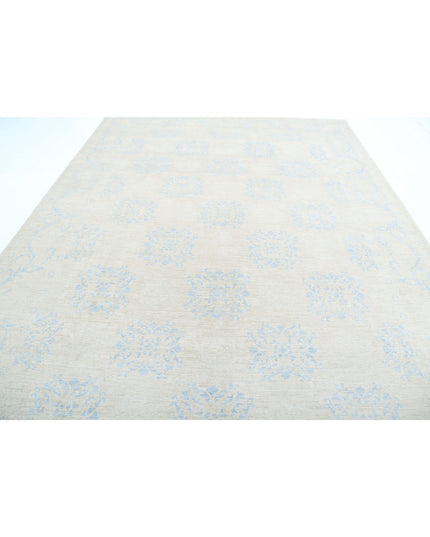 Serenity 9' 1" X 12' 1" Hand Knotted Wool Rug 9' 1" X 12' 1" (277 X 368) / Ivory / Wool