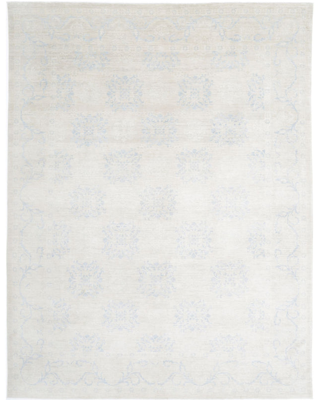 Serenity 9' 1" X 12' 1" Hand Knotted Wool Rug 9' 1" X 12' 1" (277 X 368) / Ivory / Wool