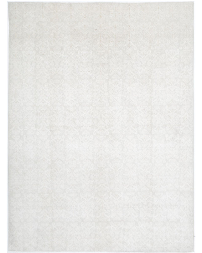 Serenity 10' 1" X 13' 8" Hand Knotted Wool Rug 10' 1" X 13' 8" (307 X 417) / Ivory / Wool