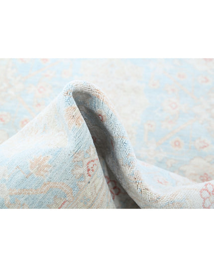 Serenity 3' 2" X 4' 9" Hand Knotted Wool Rug 3' 2" X 4' 9" (97 X 145) / Blue / Wool