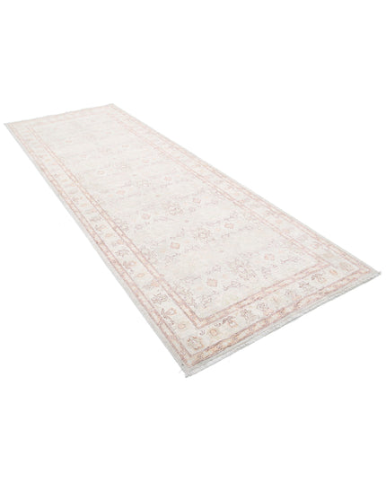 Serenity 3' 10" X 10' 8" Hand Knotted Wool Rug 3' 10" X 10' 8" (117 X 325) / Grey / Wool