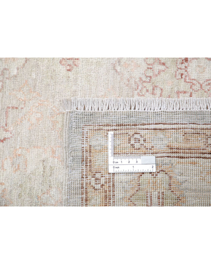 Serenity 3' 10" X 10' 8" Hand Knotted Wool Rug 3' 10" X 10' 8" (117 X 325) / Grey / Wool