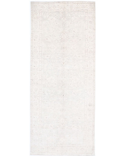Serenity 3' 9" X 9' 7" Hand Knotted Wool Rug 3' 9" X 9' 7" (114 X 292) / Ivory / Wool