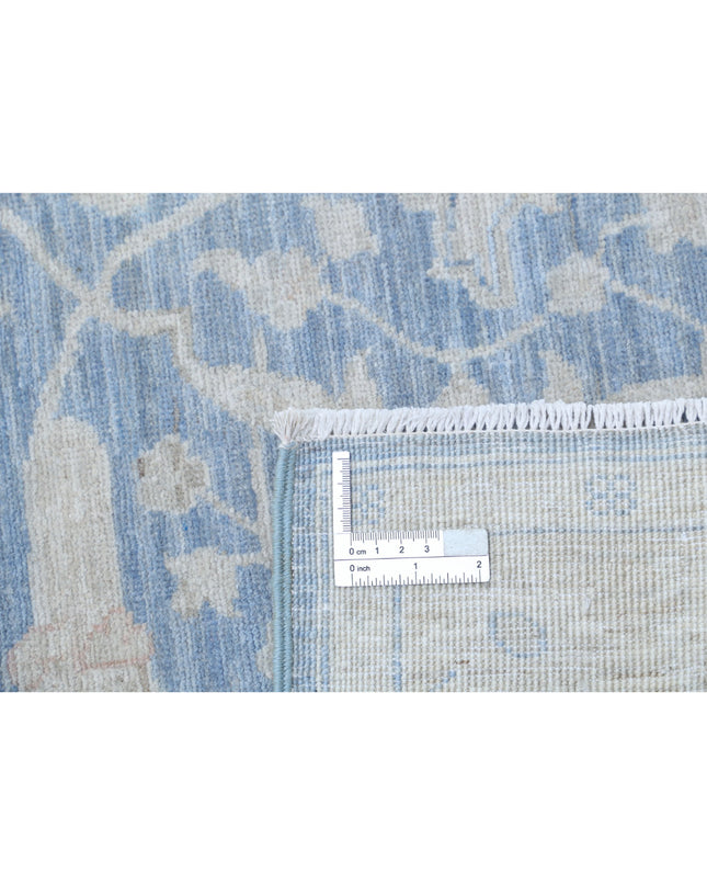 Serenity 2' 5" X 9' 6" Hand Knotted Wool Rug 2' 5" X 9' 6" (74 X 290) / Blue / Wool