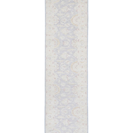 Serenity 2' 9" X 10' 9" Hand Knotted Wool Rug 2' 9" X 10' 9" (84 X 328) / Grey / Wool