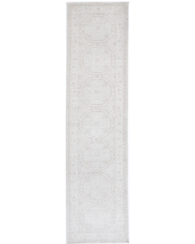 Serenity 2' 4" X 10' 0" Hand Knotted Wool Rug 2' 4" X 10' 0" (71 X 305) / Ivory / Wool